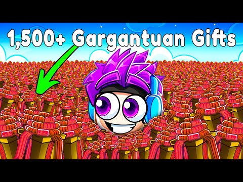 i OPENED 1501+ Gargantuan Presents in Pet Sim 99!