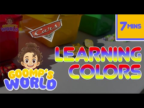 Toy Learning Video for Colors with Disney Cars #mcqueen #mater | Goomp's World