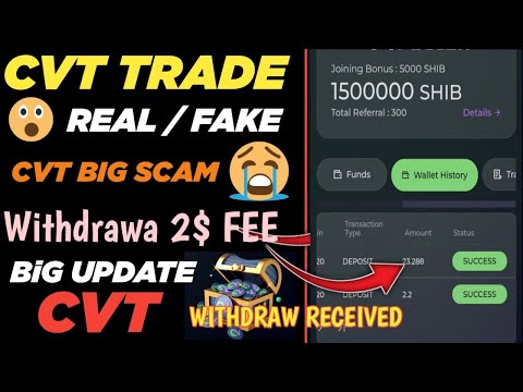 CVT Token Withdraw Received | CVT Token new update Today | CVT withdrawal kab ho ga