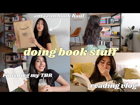 Doing bookish things📚❣️amazon book haul, reading vlog and attempting to finish my TBR *spoiler free*