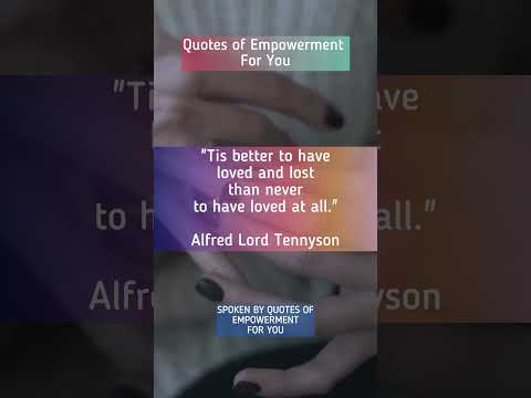 Be Inspired by Alfred Lord Tennyson! - Quote 42/100 Famous Quotes Challenge #Shorts #Quotes #ForYou