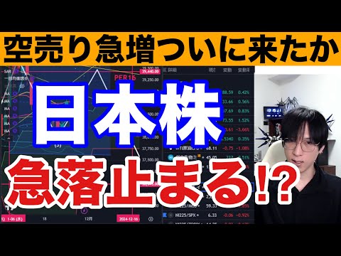 11/30【日本株大荒れ】空売り急増で日経平均急落止まるか。植田総裁発言で円高加速、ドル円149円に下落。米国株は最高値更新で強い。半導体株の急落止まれ！！仮想通貨BTCもみ合い。