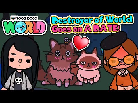 Destroyer of World Goes on A DATE?! - Toca Life World