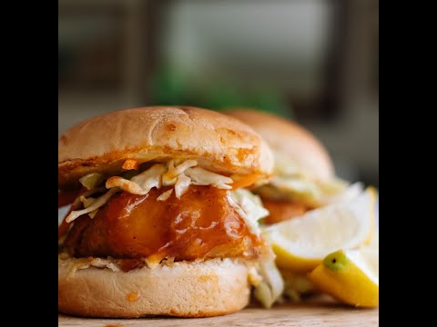 Sweet and Sour Hake Sandwiches #burger