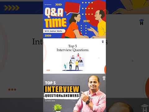 5 common Interview questions #shorts #viralshorts #youtubeshorts #viral #viralreels