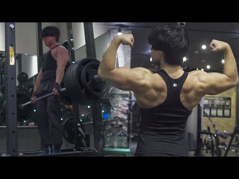 バキバキの背中を作る背中トレーニング！workout vlog