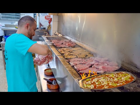 INSANE Greek street food in Athens, Greece - SPECIAL GREEK LAMB + HUGE GYRO | Athens street food