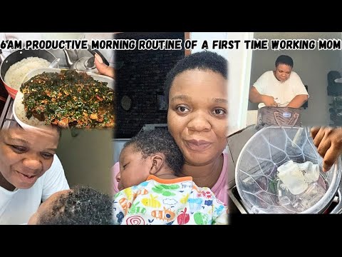 PRODUCTIVE MORNING ROUTINE OF A FULL TIME WORKING MOM WITH NO HELP