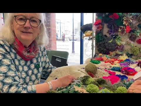 Art and Energy talk to the North Devon Craftivists about their The Mossy Carpet creation