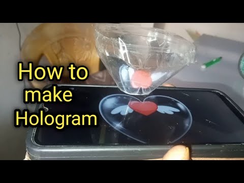 How to make hologram with bottle || Diy easy hologram || प्लास्टिक बोतल से बनाएं होलोग्राम #diy