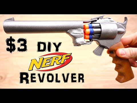 Homemade Nerf Gun Revolver (Easy $3)