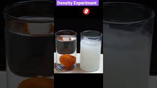 water density experiment #youtubeshortvideo #shorts Science Experiment to do at home/Kansal Creation