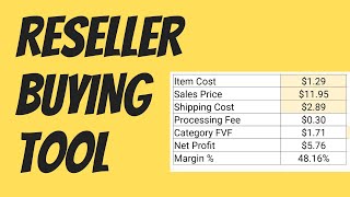 Use This Tool To Simplify Your Buying Decisions | Reseller Tips And Tricks 2021