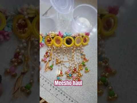 Beautiful Jewelry set for haldi function from meesho #meeshohaul #meeshojewellery #meeshojewelryhaul