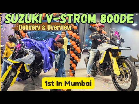 Taking Delivery Of Mumbai's 1st Suzuki V-Strom 800DE | Overview, Price, Exhaust Note, Features !