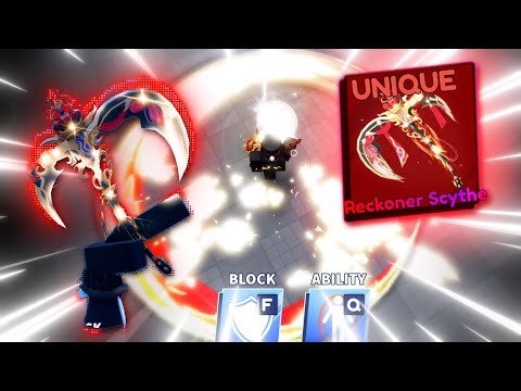 UNLOCKING the Reckoner Scythe in Roblox Blade Ball..