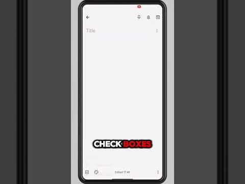 How to hide or remove checkboxes on google keep #googlekeep #howto #android #tech