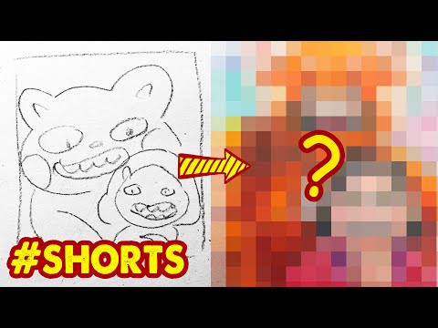 Have you seen Turning Red!? Colored Pencils | Huta Chan #shorts #huta