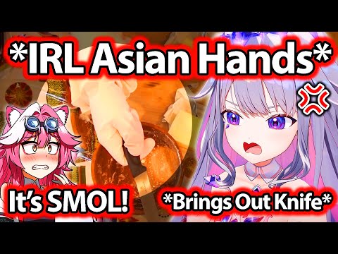 Biboo IRL Asian Hands Are Surprisingly SMOL Compared To Raora 【Hololive】