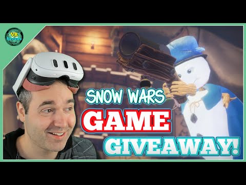 Snow Wars Meta Quest EPIC Game Code Giveaway! The snowball slinging multiplayer game for all ages.