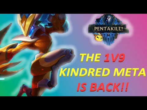 1v5 With KINDRED!! (PENTAKILL)