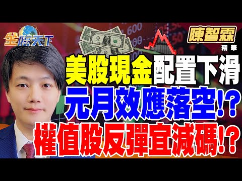 【精華】美股全員在車上現金配置下滑 元月效應落空！？ 11月證券劃撥餘額減少金額史上最高 權值股反彈宜減碼！？ #陳智霖  @tvbsmoney 20241220