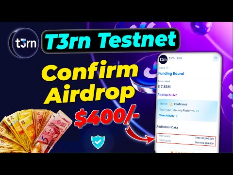 T3rn testnet airdrop full guide | T3rn confirm airdrop with 100M supply | T3rn testnet airdrop