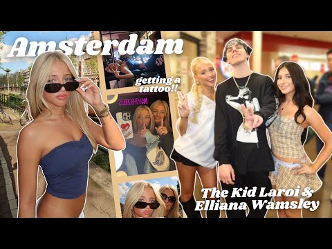 LAST MINUTE TRIP TO AMSTERDAM! *TATTOO REVEAL! seeing Tate & Elliana & more!*