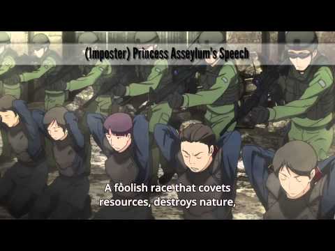 Aldnoah Zero Dramatic Moments - Imposter Princess Asseylum's Speech ᴴᴰ