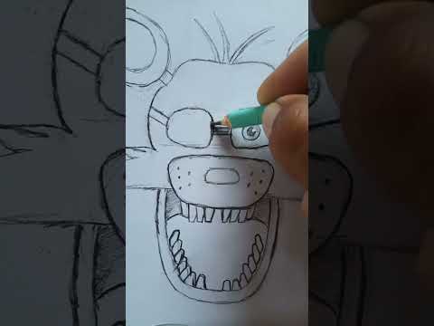 Desenhando foxy - FIVE NIGHTS AT FREDDY'S FNAF #Shorts