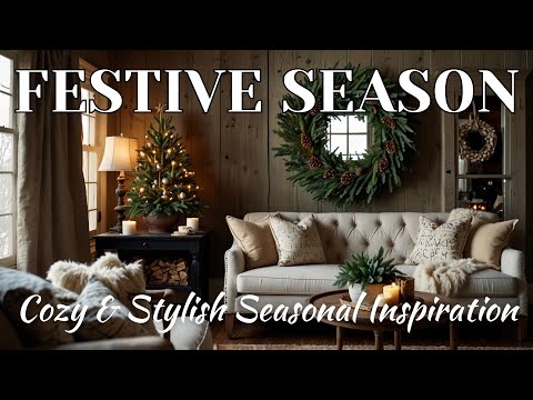 Festive Winter Decor Ideas | Cozy & Stylish Seasonal Inspiration | Farmhouse Christmas Home 2024