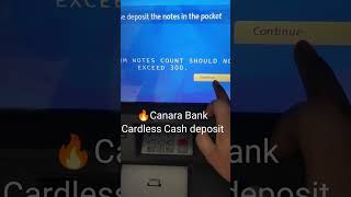 canara bank cardlss cash deposit machine | cardless cash deposit in canara bank