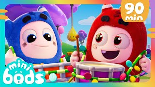 The Mini Band | Minibods | Mini Oddbods | Baby Oddbods | Funny Cartoons For Kids