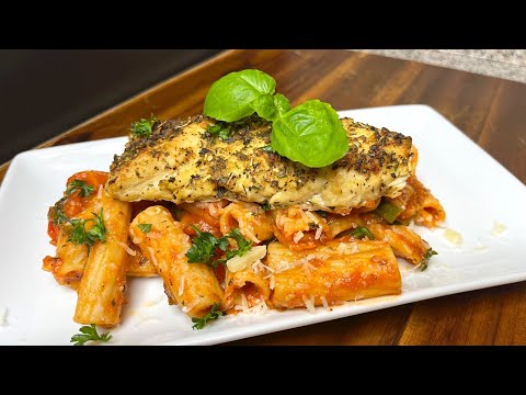 Rigatoni and Chicken with Zucchini Pasta