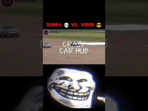 Supra 💀 Vs. Viper 😎 || Toyota Supra ☠️ || Drag Race 😱 - Crazycrhb || #shorts #mk4 #race