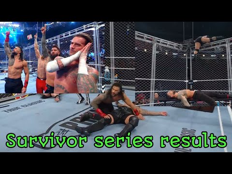 OMG 😱 Roman Reigns & CM punk, Survivor series 2024 Results #romanreigns