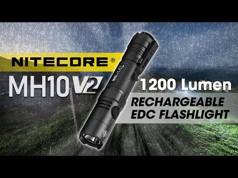 NITECORE MH10 v2 1200 Lumen USB-C Rechargeable Flashlight