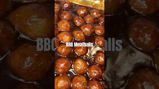 THE EASIEST BBQ MEATBALLS RECIPE EVER❕ #foryou #bbqmeatballs #shorts #easyrecipe