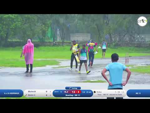 S.J.S.VEERWADI VS  SD 11 MATCH  AT बजरंग बली स्पोर्ट्स चोरमारवडी आयोजित बजरंग चषक २०२४