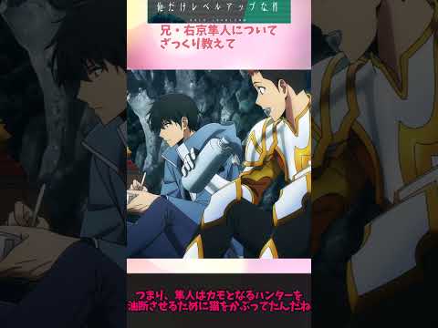 【俺だけレベルアップな件】右京隼人・将人兄弟についてわかりやすく解説 #俺レベ #ゆっくり #俺だけレベルアップな件 #解説