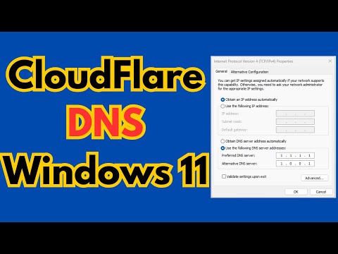 How to Setup CloudFlare DNS 2023 | How to Set Up 1.1.1.1 DNS Server for Windows 11