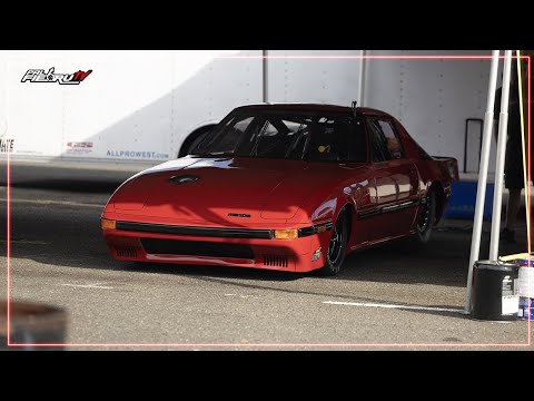 6 Second Mazda Rx-7 Rotary Power | El Undertaker | Vispera del Pavo 2024 | Salinas Speedway