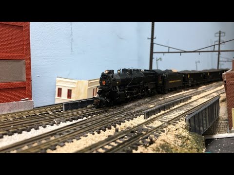 Pennsylvania Railroad Coal Train Running from Paxton to Cola - Bob McKay's N Scale Layout