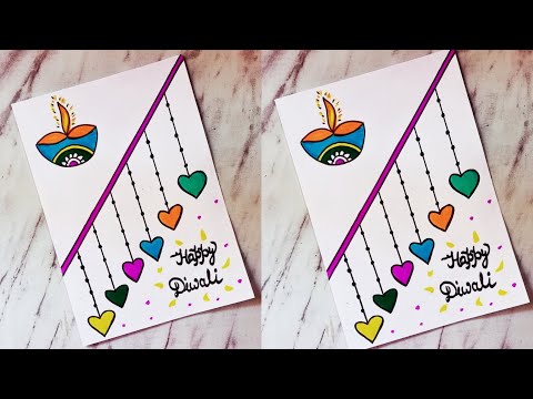 Diwali Card making Easy / DIY Greeting card |Handmade Diwali greeting card for competition 2024