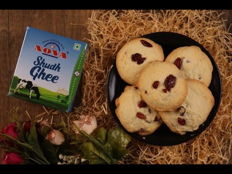 Cranberry Coconut Cookies Recipe | Nova Dairy | Bake with Nova