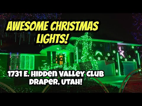 Christmas Lights Display, 1731 E. Hidden Valley Club, Draper, Utah