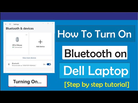 How to Turn On Bluetooth in Dell Laptop