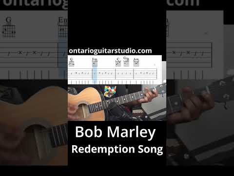 Bob Marley - Redemption Song Guitar Tab #shorts #bobmarley #ボブマーリー