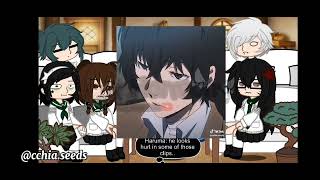 Dazai's Classmates react to him || Discountinued???