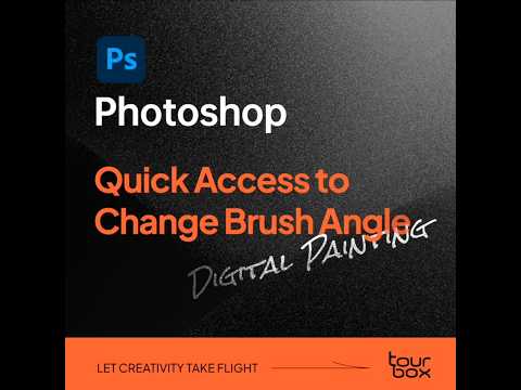 💡Quick Access to Change Brush Angle in #Photoshop